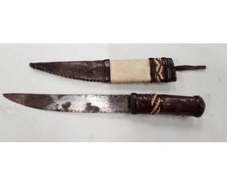 AFRICAN DAGGER AND SHEATH