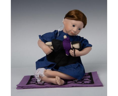 Part of the Amish Blessings series, includes her tiny doll. This item has its original box which measures 8"L x 7.5"W x 12.75