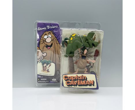 Unleash the prehistoric excitement with the Hanna-Barbera Series 2 Action Figure featuring a sealed Captain Caveman! Witness 