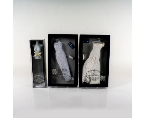 Elegant pieces with formal wear including accessories and neck to torso model for fitting and display.All items include origi