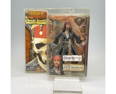 This figurine includes cutlass, rum bottle, compass, pistol, and hat. This item is sealed in its original box which measures 