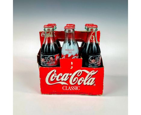 Coca Cola Classic Nascar Dale Earnhardt glass bottles and carrier issued for the Montegi, Japan race on November 21, 1998. In