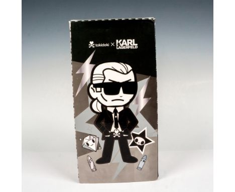 Awesome Tokidoki limited edition metallic figure of Chanel House's designer Karl Lagerfeld as x Mr. Chrome. Designed by co-fo