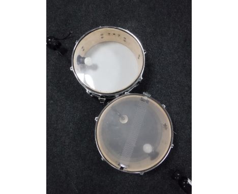 Two drums converted into a light fitting 