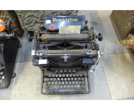A Remington typewriter