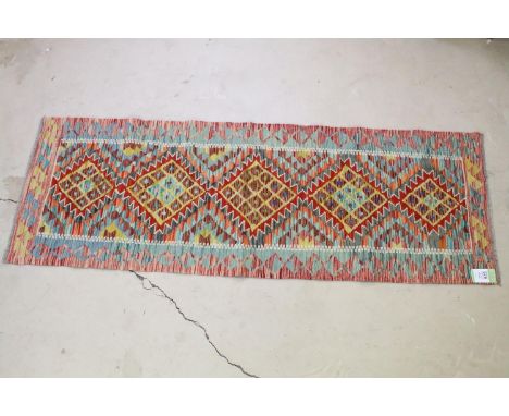 Chobi Kilim Runner rug approx. 190 x 65cm