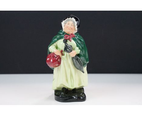 Royal Doulton 'Sairey Gamp' HN 2100 figurine of a woman with umbrella, H 19cm