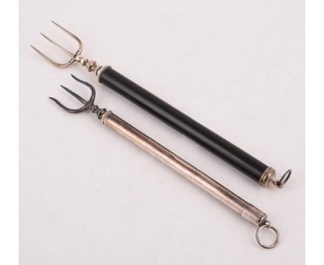 
	
		A VICTORIAN SILVER TELESCOPIC TOASTING FORK
		MAKER&#39;S MARK SH, BIRMINGHAM 1843, THE TINES BY TAYLOR &amp; PERRY, BIR