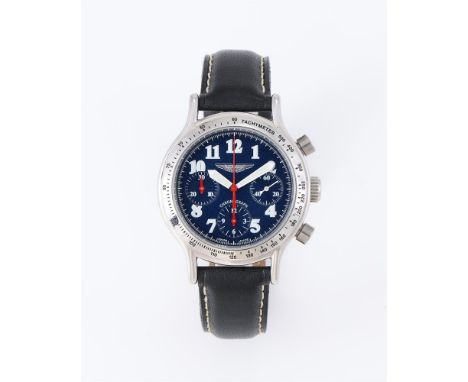 
	
		ASTON MARTIN 
		A STAINLESS STEEL CHRONOGRAPH WRIST WATCH, NO. 007 
		Movement: Cal. eta 2824-2, automatic chronograph, 