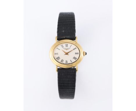 
	
		Y&nbspLONGINES
		A LADY&#39;S GOLD COLOURED WRIST WATCH, NO. 18612318
		Movement: Cal. L.817.4, manual wind, 17 jewels
	