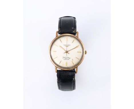 
	
		LONGINES, FLAGSHIP, REF. 3413
		A 9 CARAT GOLD WRIST WATCH, CIRCA 1965
		Movement: Cal. 342, automatic, 17 jewels
		Case