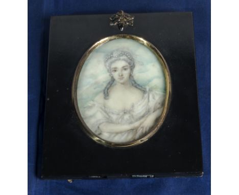 A miniature portrait of a Regency lady 