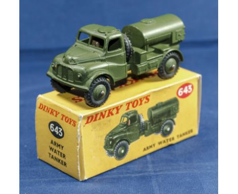  Dinky diecast model Army Water Tanker with box 643