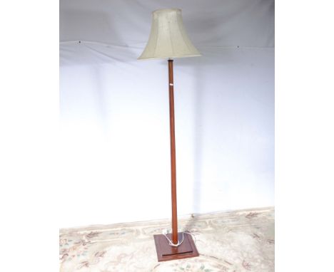 A standard lamp and shade 