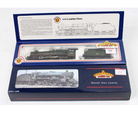 Two Bachmann Branchline Jubilee locos &amp; tenders: 31-156 ‘Invincible’ and 31-158 ‘Connaught’ (NM) (BNM)