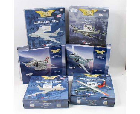 Six various boxed and mixed scale Corgi Aviation Archive diecast aircraft, all appear as issued, to include Ref. Nos. AA32320