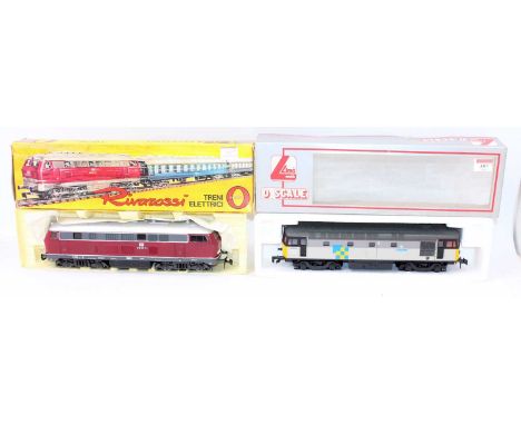 Two Bo-Bo diesel locos, each (NM): Lima class 33 ‘Isle of Grain’ grey; Rivarossi DB 216 011-7 red &amp; black. Both boxes (G)