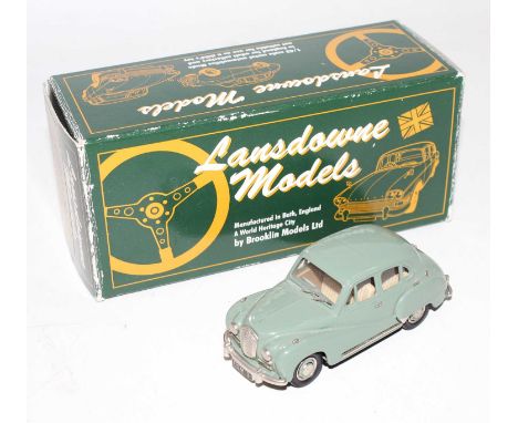 Lansdowne Models 1/43 scale white metal LDM No. 9 Austin Somerset four door saloon in green in its original box