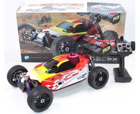 Thunder Tiger GRC Radio Controlled Nitro Model of a 1/8th scale 4WD Off-Road Pro Version Competition Buggy, made up example i