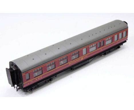Exley LMS 1st class Restaurant car LMS 40, finescale wheels, 3-link coupling (E)