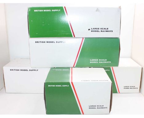 British Model Supply Garden Scale/32mm Isle of Man Rolling Stock Group, 5 examples all with original boxes to include R19-10 