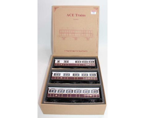 ACE Trains Clemenson 6-wheeled stock Set 7 three Caledonian Railway coaches (M-BM)