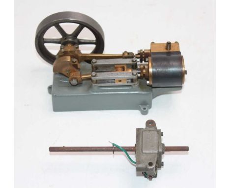 Single cylinder horizontal engine, base casting embossed STP2