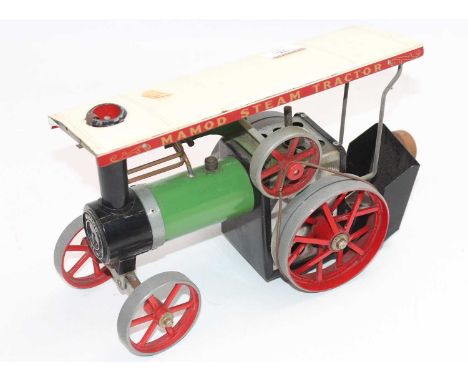 Mamod TE1 Traction Engine, loose example with steering rod, burner and scuttle, excellent condition
