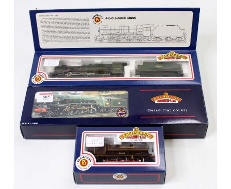 Three Bachmann Branchline 00 locos: 32-553 class A1, 4-6-2 loco &amp; tender ‘North British’ 60161, BR blue (M-BM); 31-153 4-