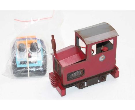 32mm scale Freelance Lister Shunter, finished in red with East Indian Railway Insignia, nicely made example fitted with radio