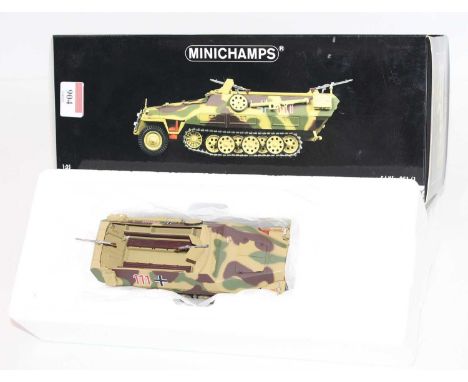 Minichamps Model No. 350011270 1/35 scale model of an SDKFZ.251/1 German half track housed in the original polystyrene packed