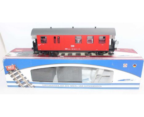 4 Train Line 45, HSB 32mm Garden Scale coaches, all in original boxes, examples to include HSB 900-481 Passenger Coach, HSB 9