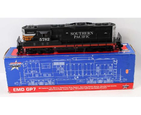 USA Trains G gauge Southern Pacific diesel R22117 GP-9 loco black. (E) (BP)