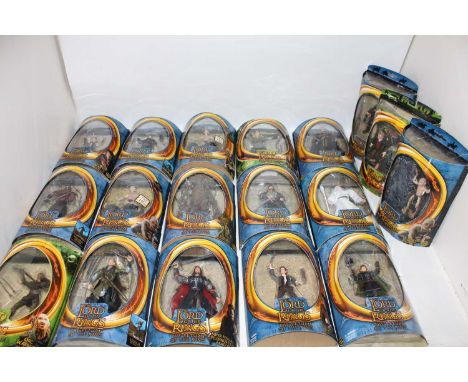 27 various boxed and carded Vivid Imaginations Lord of the Rings Action Figures, all housed in original packaging, to include