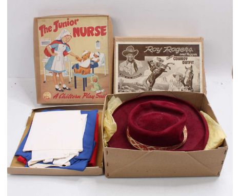 A Merit Product Randall LTD "Roy Rogers" official cowboy outfit, to include, felt hat, holster and belt, waistcoat, scarf, tr