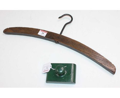 GER Interest item group to include Paperweight and Coat Hanger, both marked GER