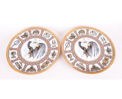 Pair Of Goebel Jewish Traditions Plates