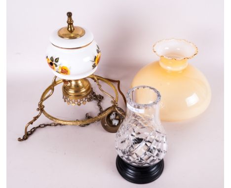 Crystal Candle Lamp, together with farm house electric oil ceiling light.
