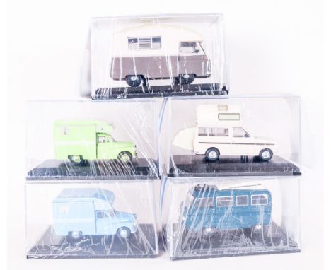 Oxford Road show - Collection of Ltd Edition Diecast Scale 1.43 Model Cars ( 5 ) In Total. All With Glass Display Cases and C