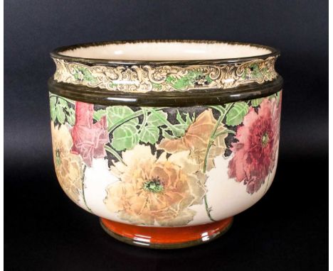 Royal Doulton Planter - Briar Rose Pattern. Reg Num.45404. c.1905-1910. 7 Inches High, 8.5 Inches Diameter. 