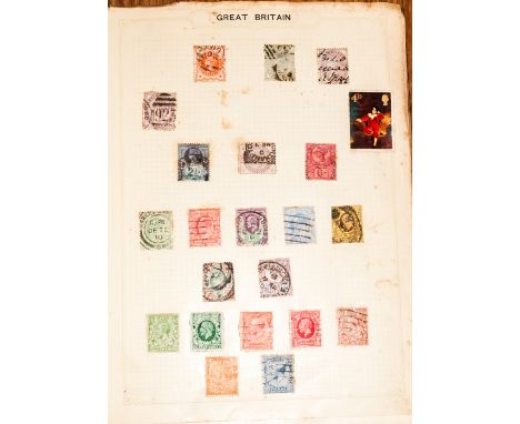 Simplex Stamp Album With Commonwealth Stamps From Queen Victoria Onwards, strength in George VI