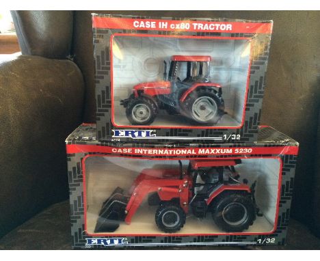 ERTL - CASE INTERNATIONAL CX80 (4774) & MAXXUM 5230 & LOADER (733) SCALE 1:32