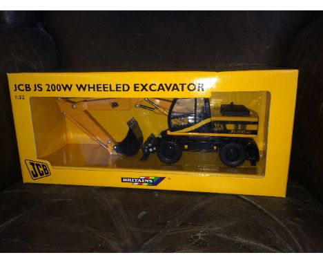 BRITAINS - JCB JS 200W WHEELED EXCAVATOR - JCB BOX (40515) 1:32 SCALE