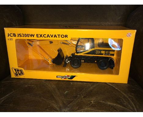 BRITAINS - JCB JSW200 WHEELED EXCAVATOR - JCB BOX (42317) 1:32 SCALE