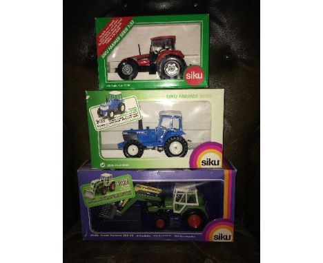 SIKU - CASE IH CS150 (2963), FORD 8830 (2855) & FENDT FARMER 308LS & LOADER (3450) SCALE 1:32