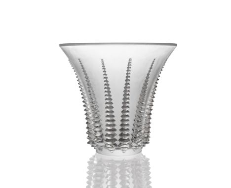 ‡ RENÉ LALIQUE (FRENCH 1860-1945) FONT-ROMEU VASE, NO. 10-893 designed 1936 clear and frosted stencilled R. LALIQUE FRANCE(22