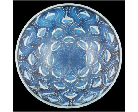 RENÉ LALIQUE (FRENCH 1860-1945) BULBES NO. 2 BOWL, NO. 3300 designed 1935 opalescent stencilled R. LALIQUE FRANCE(20.2 cm. (8