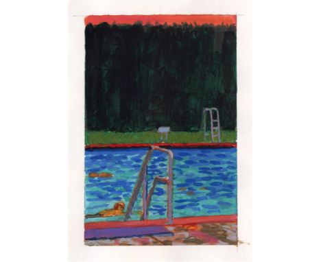 
	
		Gethin Evans
		Rose Dawn Swimmers, 2022
		Acrylic on Paper
		Signed verso 
		15 x 10cm (5¾ x 3¾ in.)
		
		About
		&nbsp;