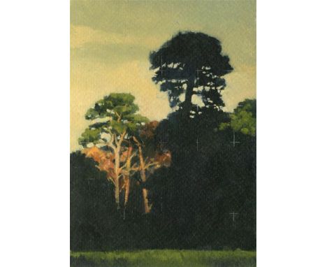 
	
		Allan Martin
		These Dark Woods/Sector, 2022
		Oil on Gessoed Paper
		Signed verso
		15 x 10cm (5¾ x 3¾ in.)
		
		About 