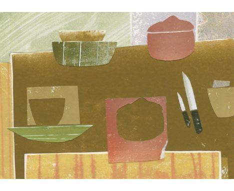 
	
		David Pescod
		Suffolk Kitchen, 2022
		Collage on Paper
		Signed verso
		10 x 15cm (3¾ x 5¾ in.)
		
		About
		&nbsp;
		I